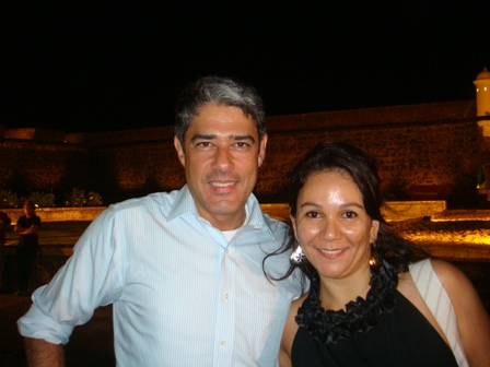 Com a Reka, no teste de enquadramento ao lado da Fortaleza..