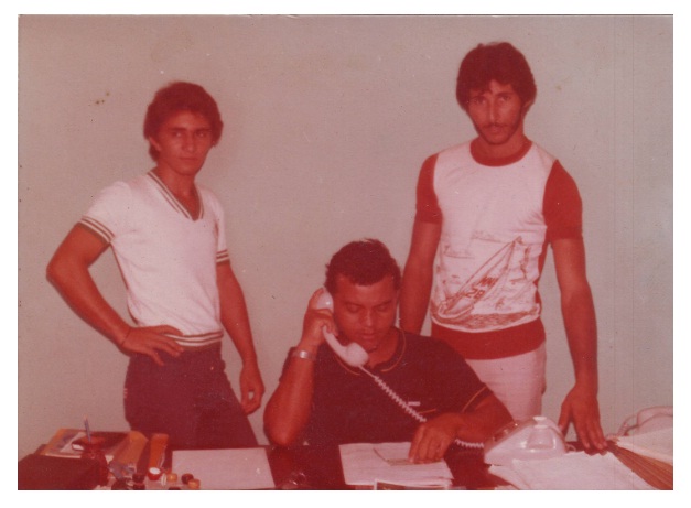 Técnicos em serviço na Embrapa-AP, em 1981