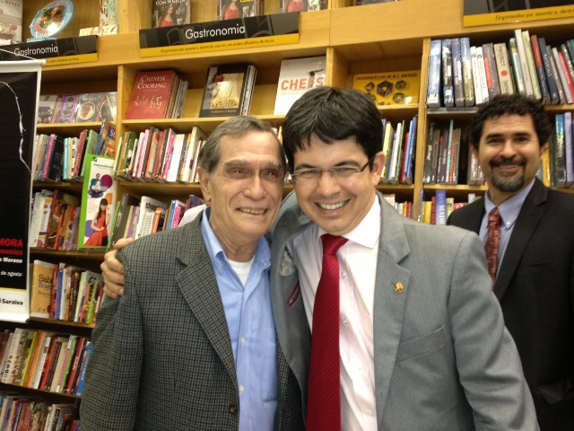 Randolfe com Jorge Mautner, no lançamento do livro de Moreno