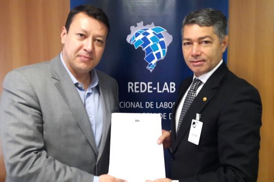 PJG Roberto Alvares e o coordenador da REDE-LAB Leonardo Terra