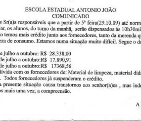 Gestão da Fome diminui mais ainda o tempo na sala de aula
