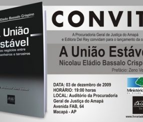 Procurador Nicolau Crispino lança livro hoje, dia 03.