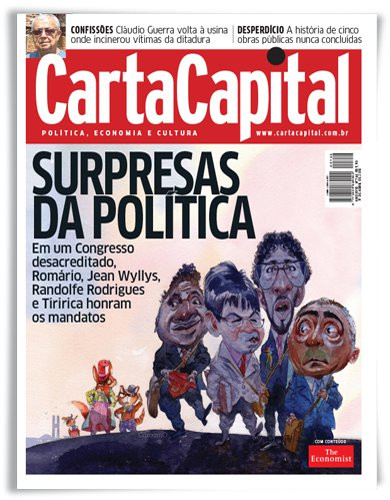 Capa da Carta Capital que está nas bancas amanhã