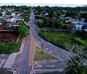 Governo do Amapá conclui obras de pavimentação e sinalização da Fazendinha, Zona Sul de Macapá